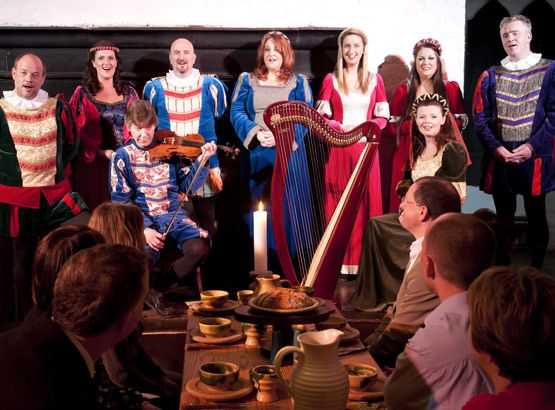 Medieval actors at Bunratty Banquet